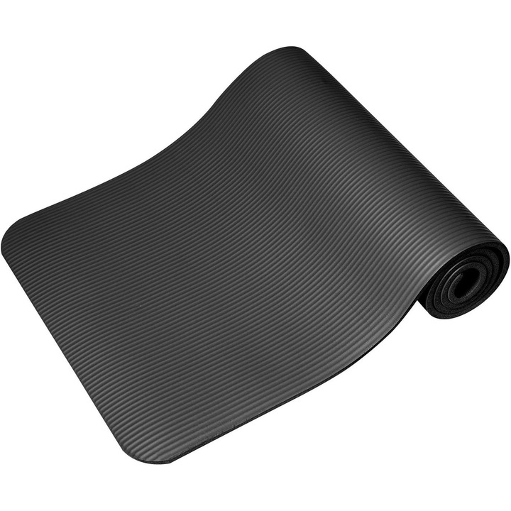 Йога, пилатес постелка, CEDA HOME, NBR материал, водоустойчива от двете страни, неплъзгаща се повърхност, студоизолация, 183 x 61 x 1 см, сива