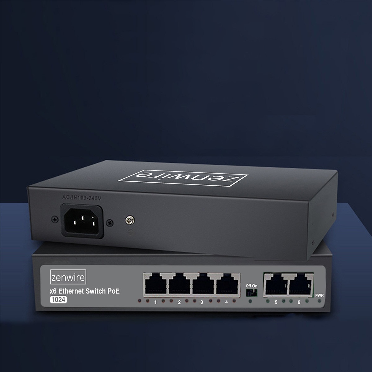 HD660S＋TRIPOWIN GranVia Switch Cudy FS1006PL, 4 porturi PoE, 2 porturi Uplink, 10 / 100