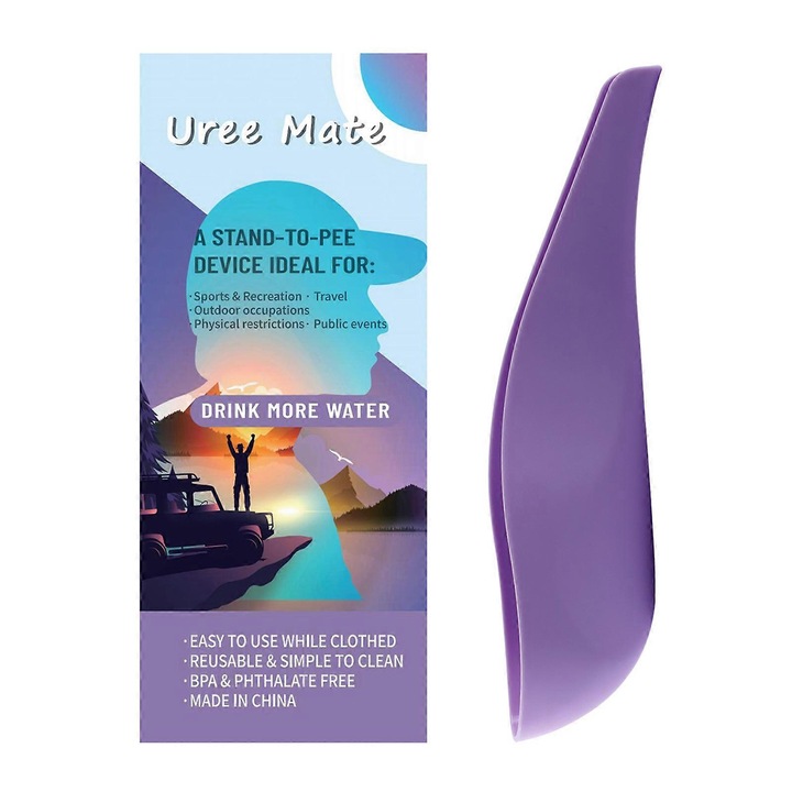 Dispozitiv urinar pentru femei, 20cm, violet