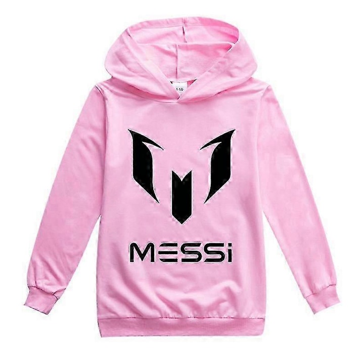 Детски суичър, смес от памук, Розово