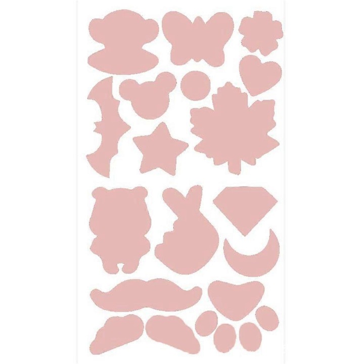 Patch autoadeziv DIY pentru jachete cu puf pentru reparatii, 14.5x24.5cm, roz deschis