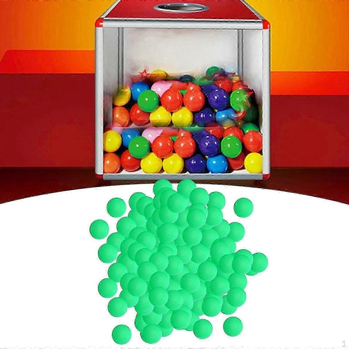 Set 150 mingi de ping pong 40mm, verde, pentru jocuri de familie