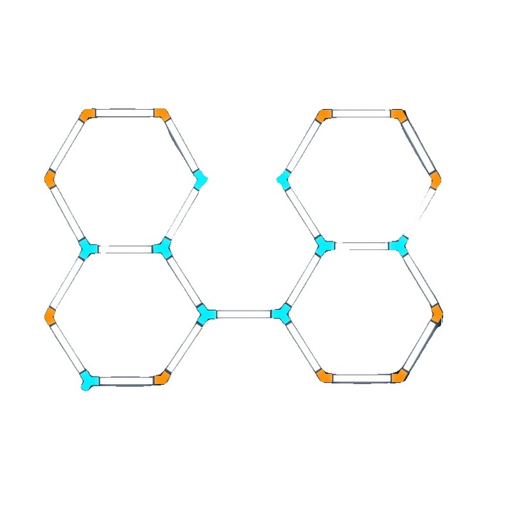 Гаражна лампа, шестоъгълен дизайн, енергийно ефективна, 2000 лумена, 85-265V