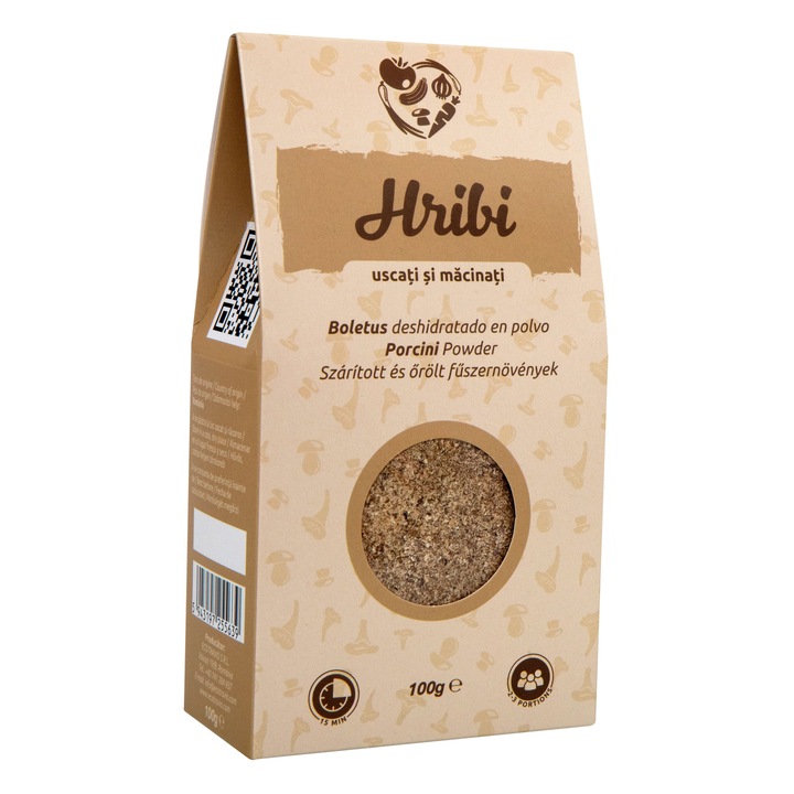 Hribi uscati si macinati, 100g., natural, fara aditivi, fara conservanti