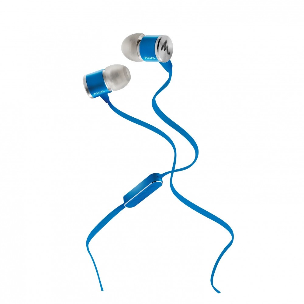 Casti Audio In Ear Focal Spark, Cu fir, Microfon, Albastru