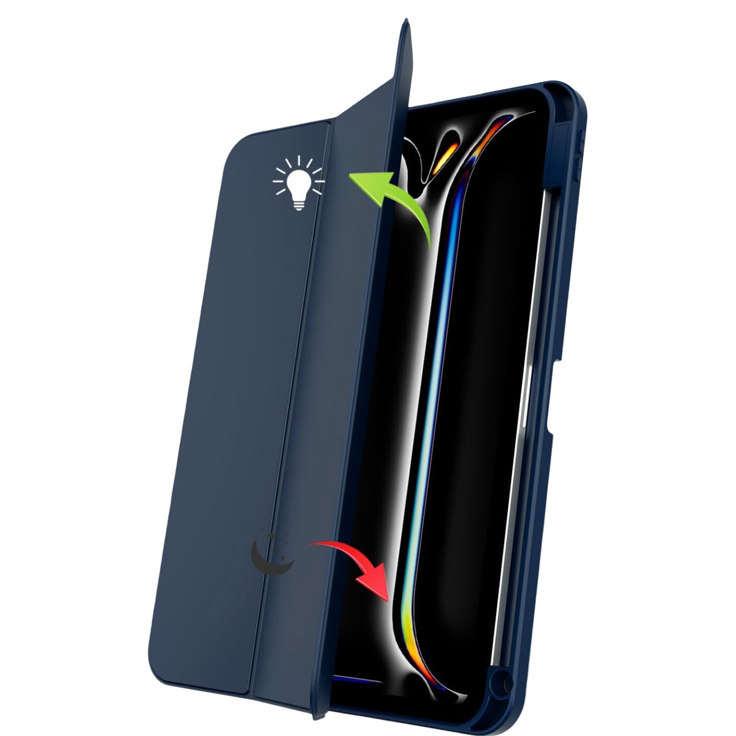Etui protectie pentru iPad Pro 11", granat, cu functie auto wake/sleep, suport pentru Apple Pencil