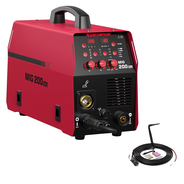 Aparat de sudura, 200A, functionalitate versatila, A - TIG Torch, 15kg, aluminiu