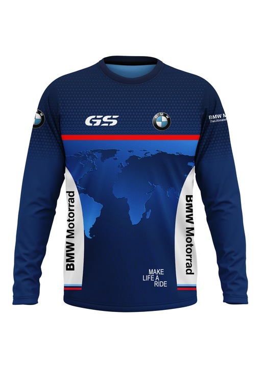 Мъжка блуза BMW Motorrad 102.12, дълъг ръкав, многоцветна