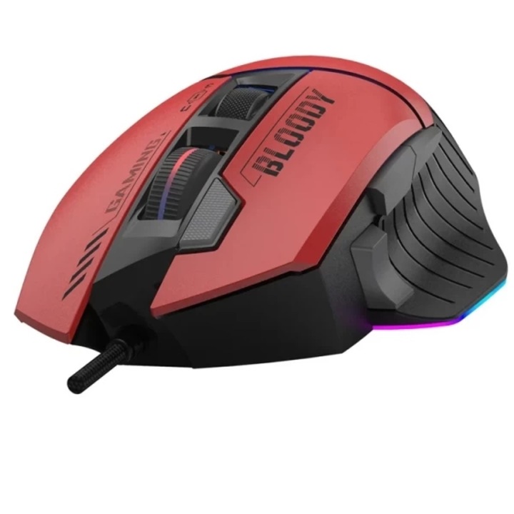 Mouse A4Tech Bloody Extra Fire RGB, USB, sport, roșu