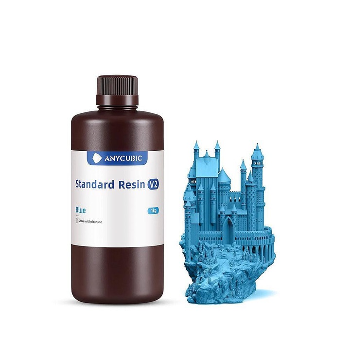 Anycubic Standard V2 fotopolimer gyanta, UV gyanta, 365-405nm, 1kg, kék