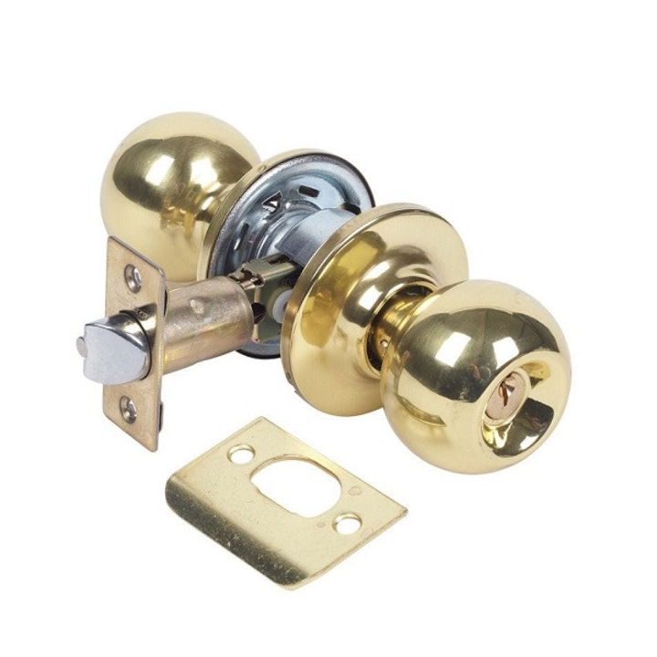 Broască cu bilă TESA 3900, cu cilindru și buton, alamă