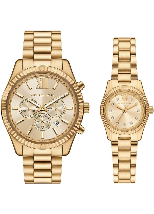 Set ceasuri dama Michael Kors MK4950SET, aur, mecanism quartz, rezistent la apa 50m