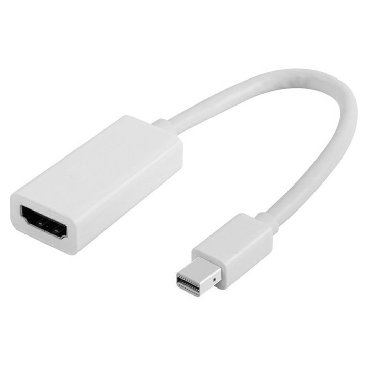 Адаптер mini DisplayPort към HDMI, ATL, Full HD 1080p, бял, 23.8см