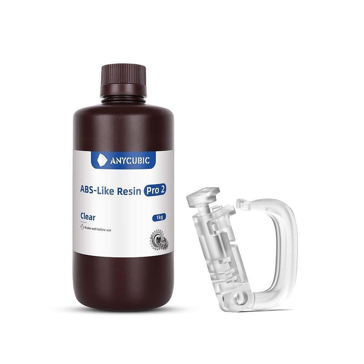 Anycubic ABS-Like PRO 2 fotopolimer gyanta, UV gyanta, 365-405nm, 1kg, átlátszó