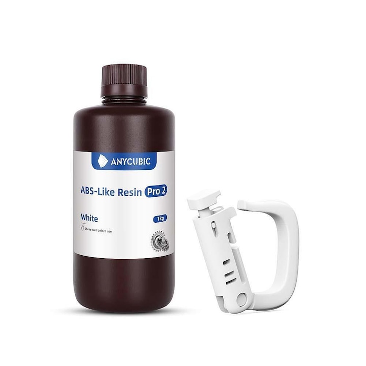 Anycubic ABS-Like PRO 2 fotopolimer gyanta, UV gyanta, 365-405nm, 1kg, fehér