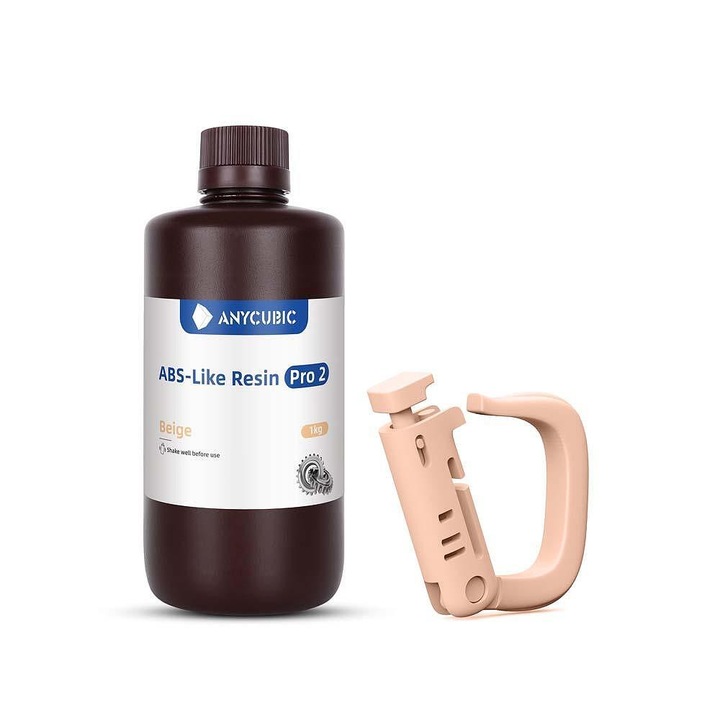 Anycubic ABS-Like PRO 2 fotopolimer gyanta, UV gyanta, 365-405nm, 1kg, bézs