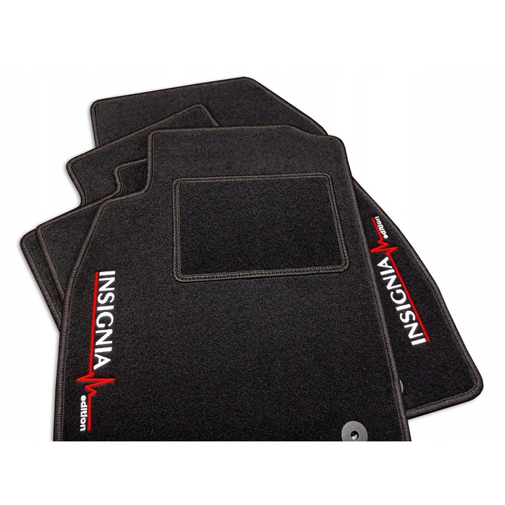 Covorase auto Lasota set, pentru Opel Insignia A (2008-2017), 1750 g/m2, cu hastura, negru