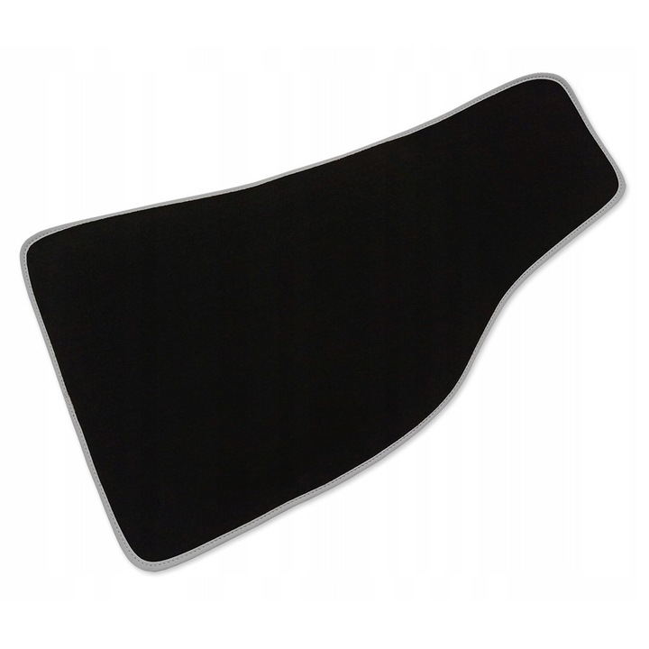 DYWANIKI PREMIUM CZARNE DO AUDI 80 B4 (1991-1996)JASNOSZARE OBSZYCIE, kat.5, czarne premium, jasnoszary nubuk