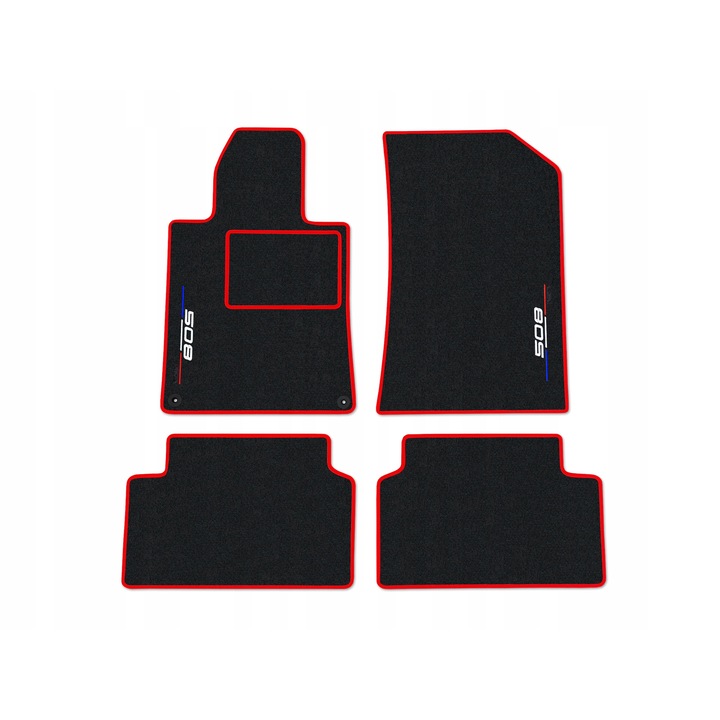 Covorase auto Lasota, Peugeot 508 I (2011-2018), Negru