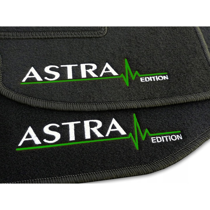 DYWANIKI WELUROWE OPEL ASTRA J (2009-2015) CZARNE 2x Astra EDITION