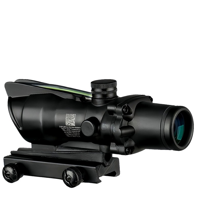 Прицел 4x32, подсветка с фиброоптика, зелен, стандартен монтаж