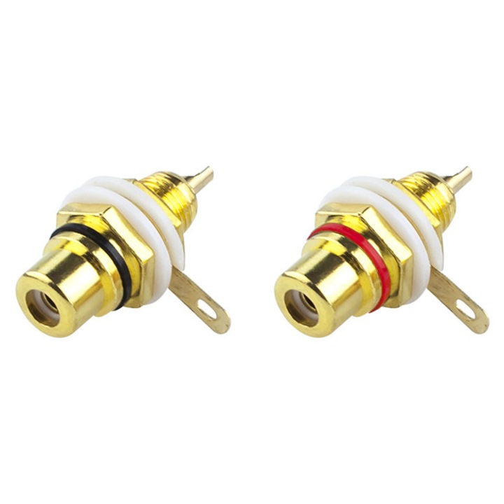 Set 20 mufe RCA, BLOW, negru + rosu