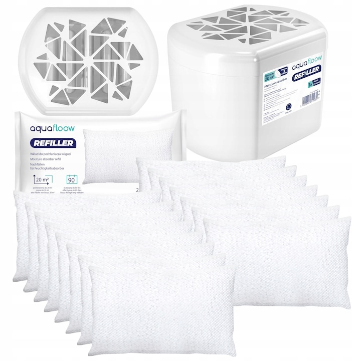 Set 20 rezerve absorbant umiditate, Aquafloow, 500 g