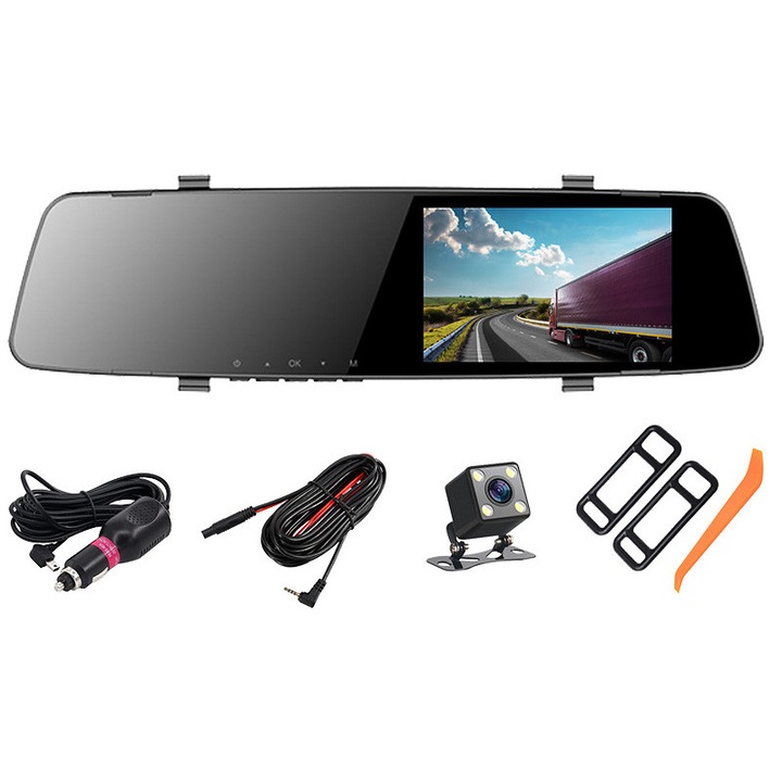 Camera auto DVR TRACER 4.5D FHD, G-sensor, mod parcare, 150°, 4.5"