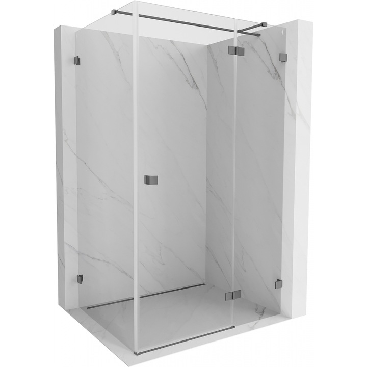 Mexen Lunar T cabina de dus batanta dreapta 135 x 90 cm, transparent, gun metal - 834T-135-090-95-00-P