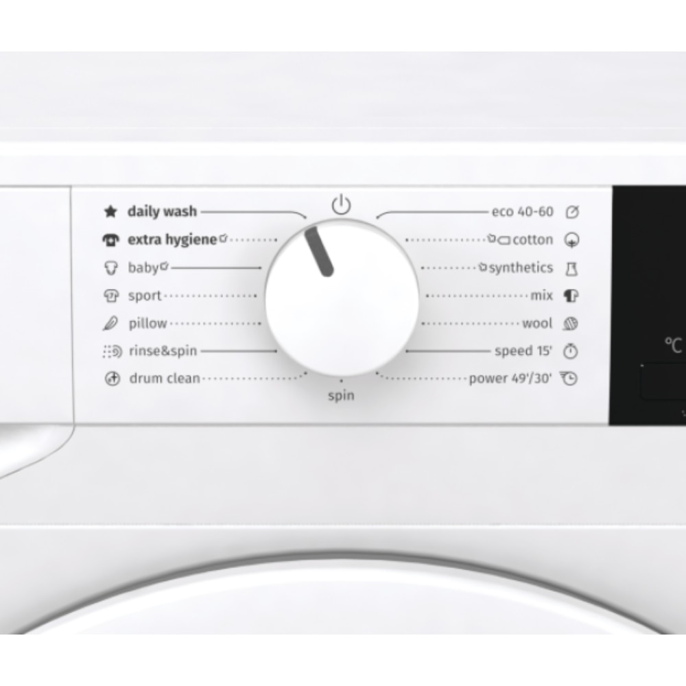 Masina de spalat rufe Gorenje WNGPI61SBS, AllergyCare, Intarziere pornire, Inverter, 6 Kg, 1000 rpm, Clasa B, Alba
