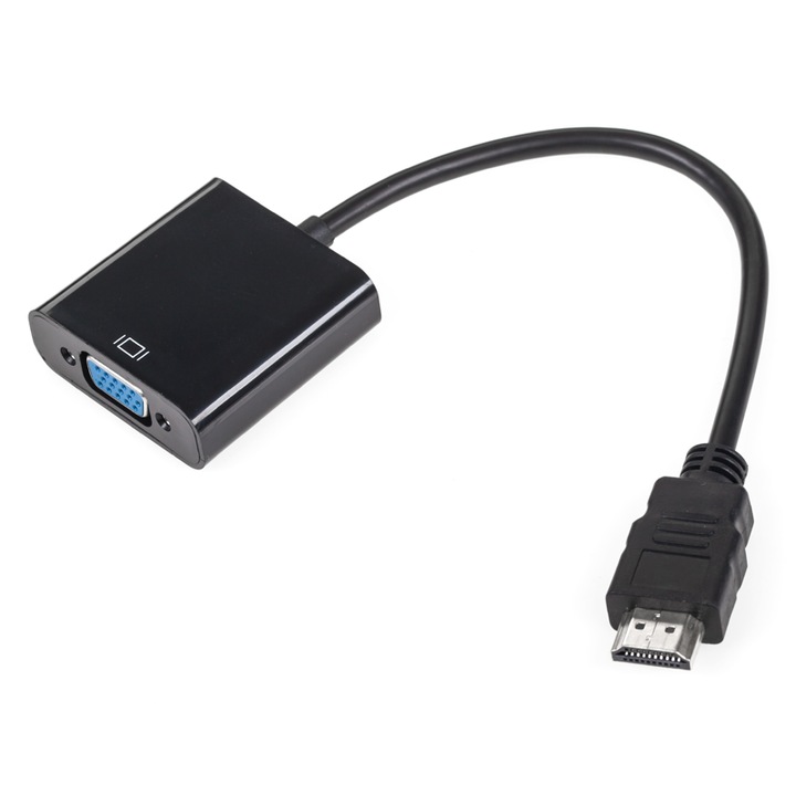 Adapter HDMI-VGA Cabletech, 20cm, 1080p, pentru monitoare