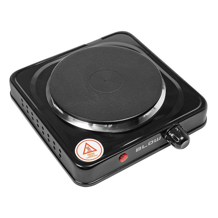 Plita electrica, BLOW, 1000W, 20x20x6cm, 155mm, negru