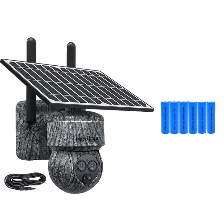 Camera de supraveghere exterioara, 4G, senzor CMOS, negru, 128GB