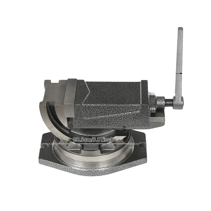 Menghina manuala, 360 rotatie, 0-90 pozitionare, argintie, 3.15 inch deschidere maxima