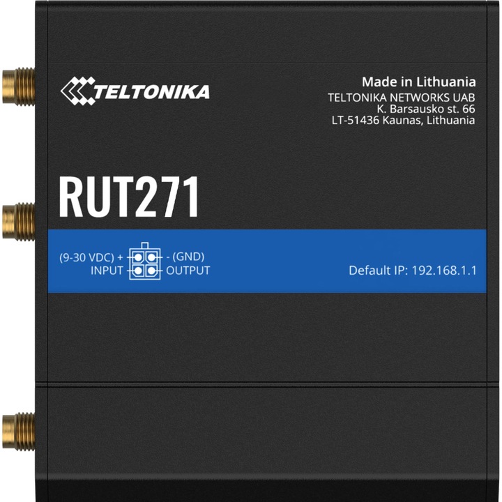 Teltonika RUT271 5G, LTE 3G/4G, 5G vezeték nélküli router