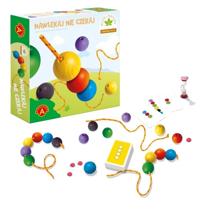 Oktatójáték, Alexander, 55 kártya, 18 golyó, 2-3 játékos, többszínű