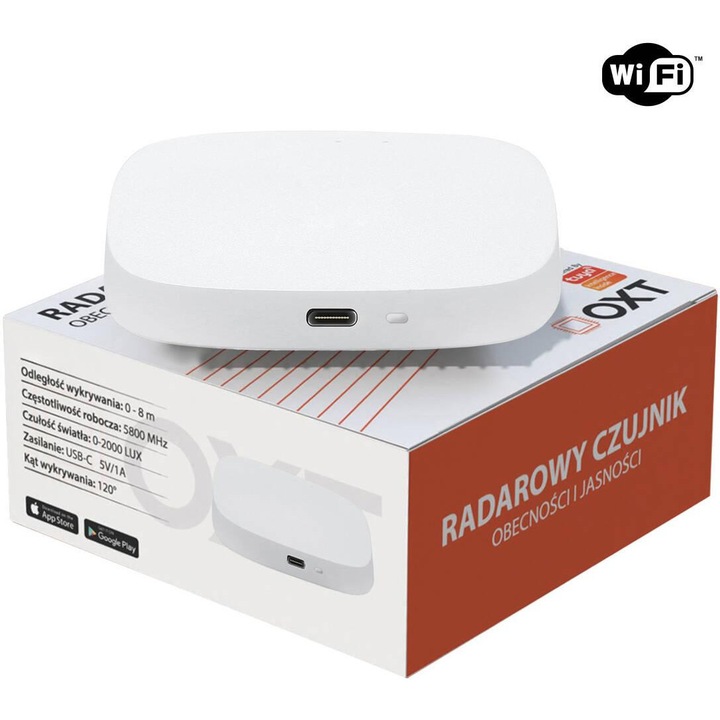 Kit Smart Home OXT, senzor radar prezenta, USB, WiFi, model T155