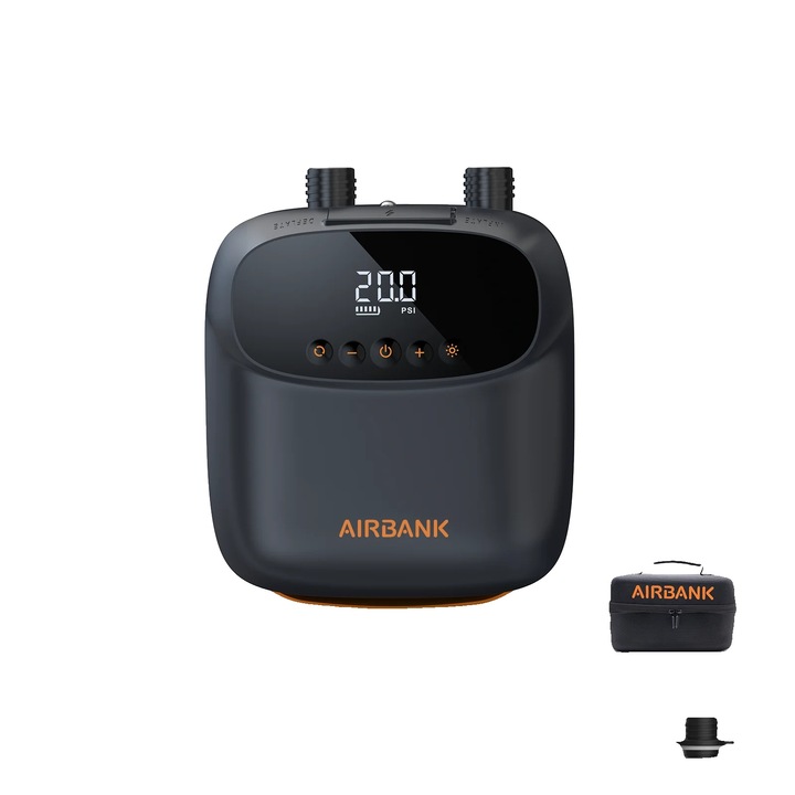 D13PRO Felfújó pumpa, 5200mAh, maximális nyomás 20PSI, méretek 164x86x190mm, súly 1.26kg