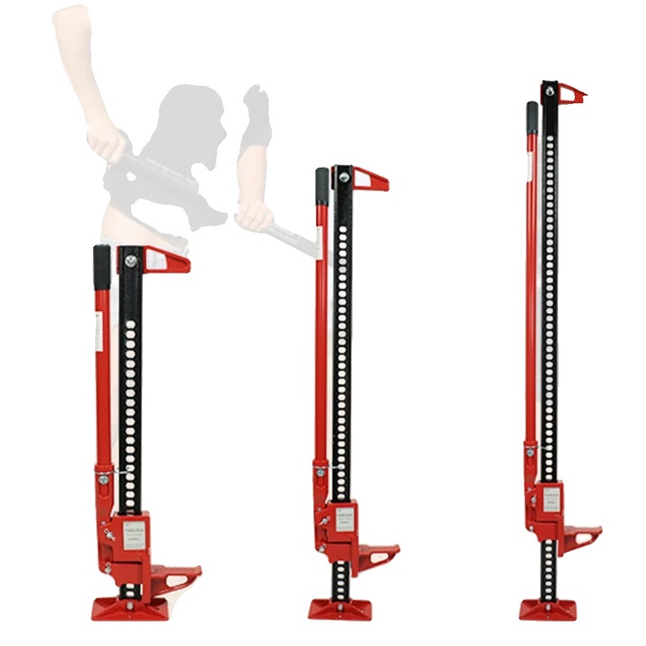 Elevator Farm, 6600 lbs capacitate, utilizare multidirectionala, rosu, 48 inch