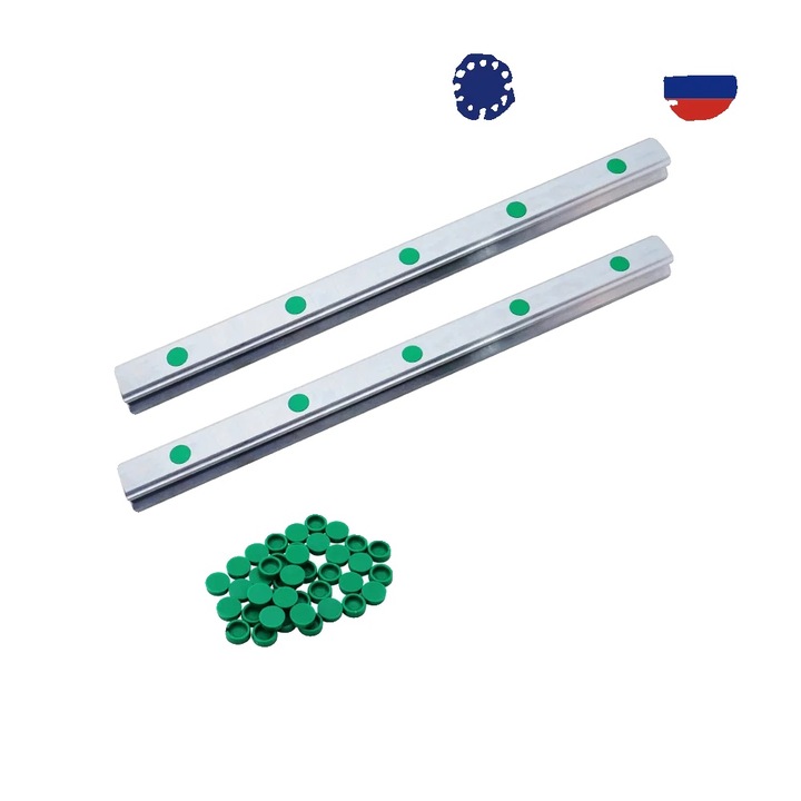 Sina ghidare liniara, 2 bucati HGR15, 1400mm, constructie din otel durabil, latime 15mm