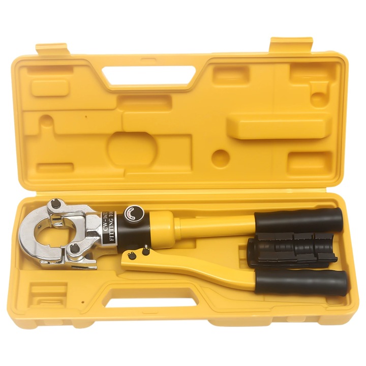 Cleste hidraulic, 8 tone, 4 capete incluse, galben, 40x14cm