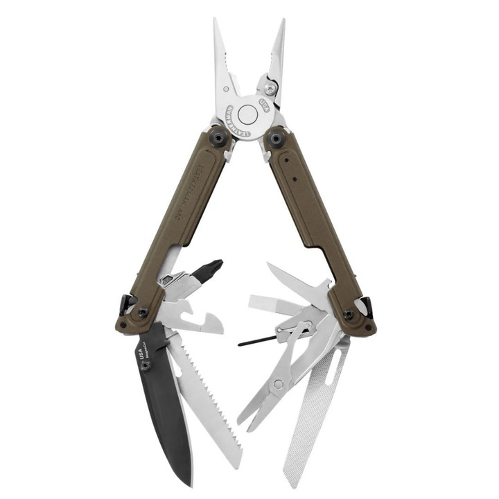 Instrument multifuncțional, Leatherman Arc, Talos, 20 instrumente, Coyote