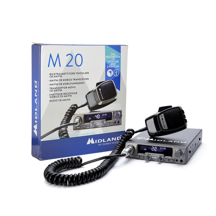 Комплект радиостанция CB Midland M20 USB Cod C1186