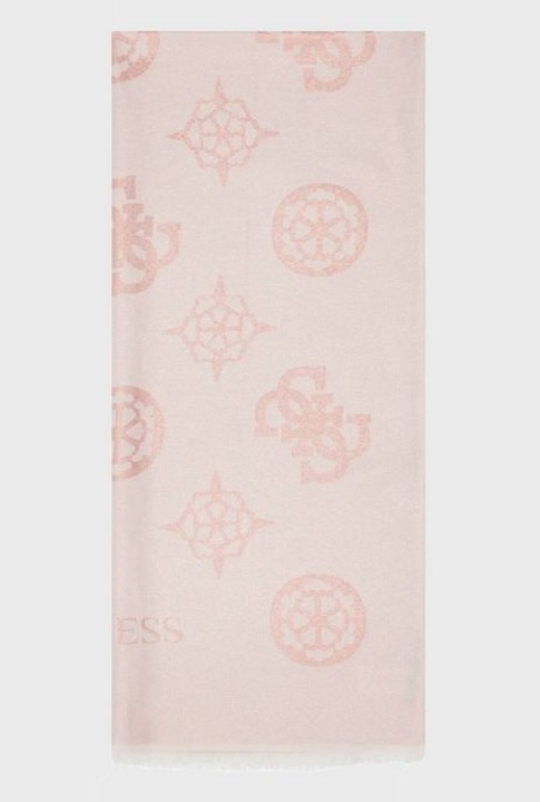 Дамски шал Guess AW5273VIS03 пудра OS, 42% вискоза, 24% ацетат, 23% модал, 11% полиамид