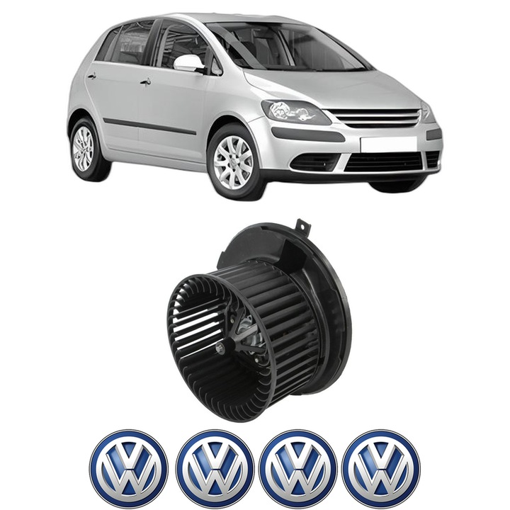 Ventilator Aeroterma Habitaclu Volkswagen GOLF PLUS V (5M1, 521) din 2004-2013, auto, 4x Stickere Auto cu Volkswagen