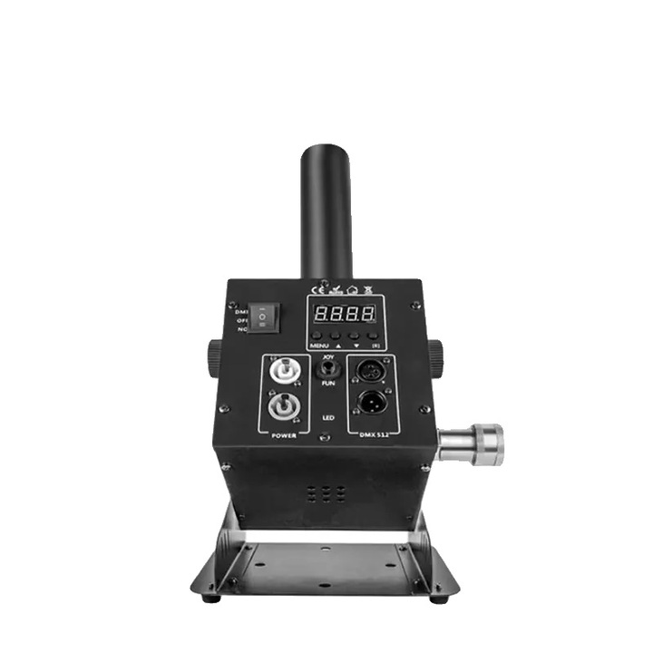 Echipament de fum, CO2, DMX, 250W, 10 m, Negru