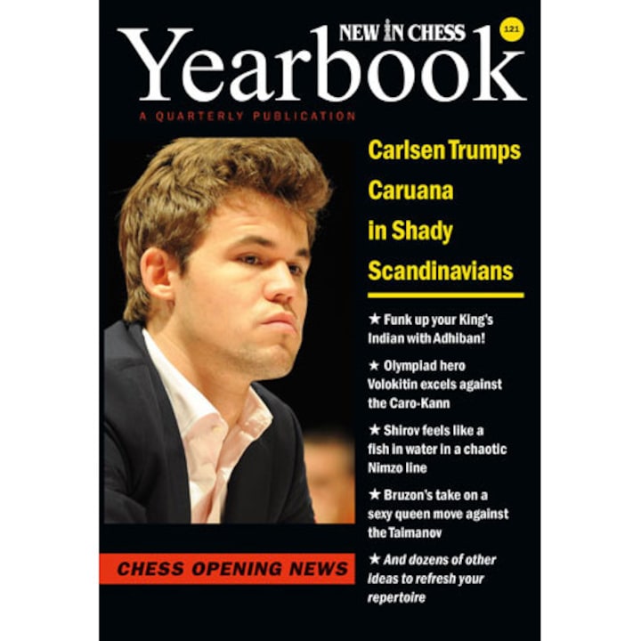 YEARBOOK 121: Chess Opening News, Wydawnictwo New in Chess, 75 exercitii practice, hardcover