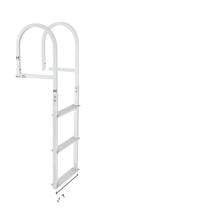 Scara de lucru, 3 trepte, constructie durabila, capacitate 500 lbs, design antiderapant