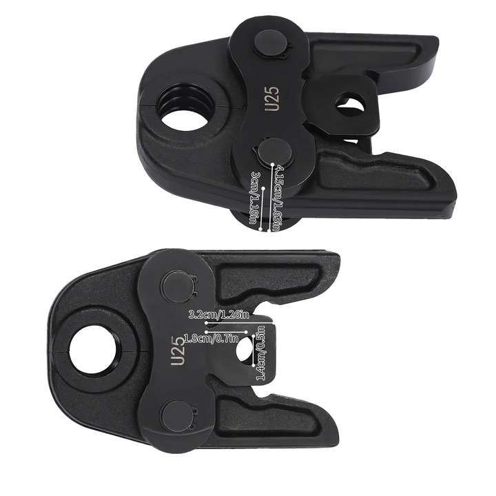 Krimpelő fogó, Cr40 acél szerkezet, sokoldalú alkalmazások, fekete, 15x10.2x4.15cm