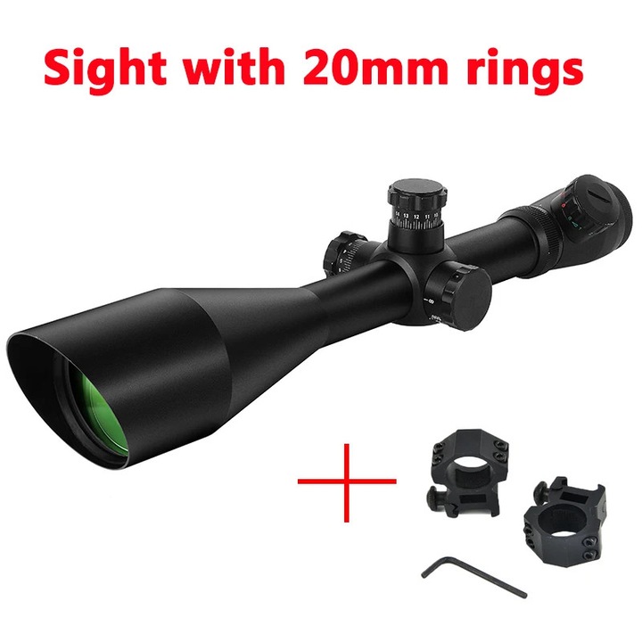 Лунета с осветен Mildot мерник, 6-24x, 20мм, устойчива на атмосферни влияния